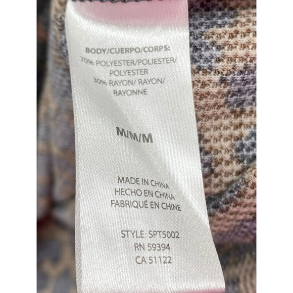 Beach Lunch Lounge Tanya Animal Print Pullover‎ Mock Neck Long Sleeve Size M - Picture 5 of 7